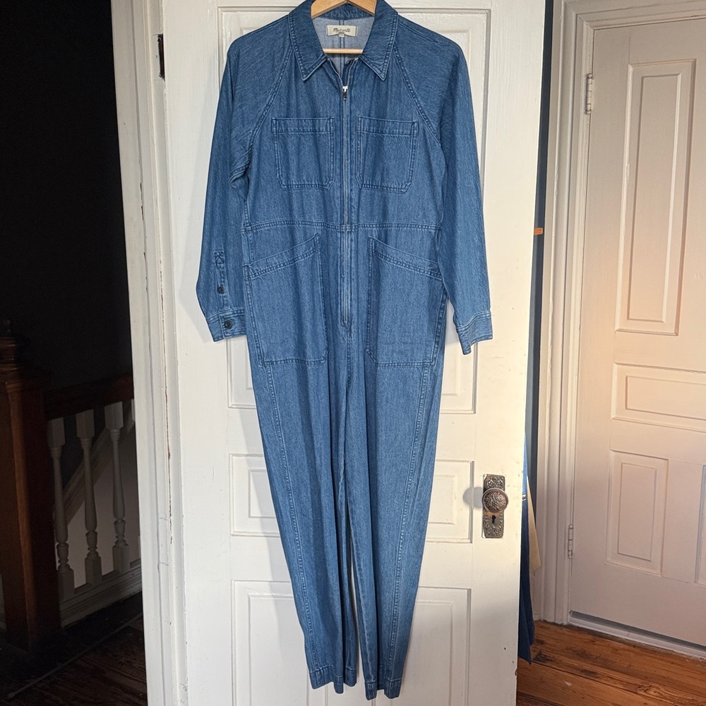 NWOT Madewell Indigo Denim Coveralls